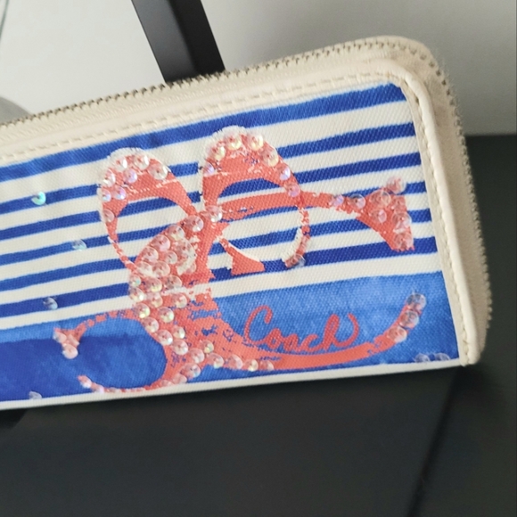 Coach Poppy Nautical Long Wallet - Picture 3 of 8